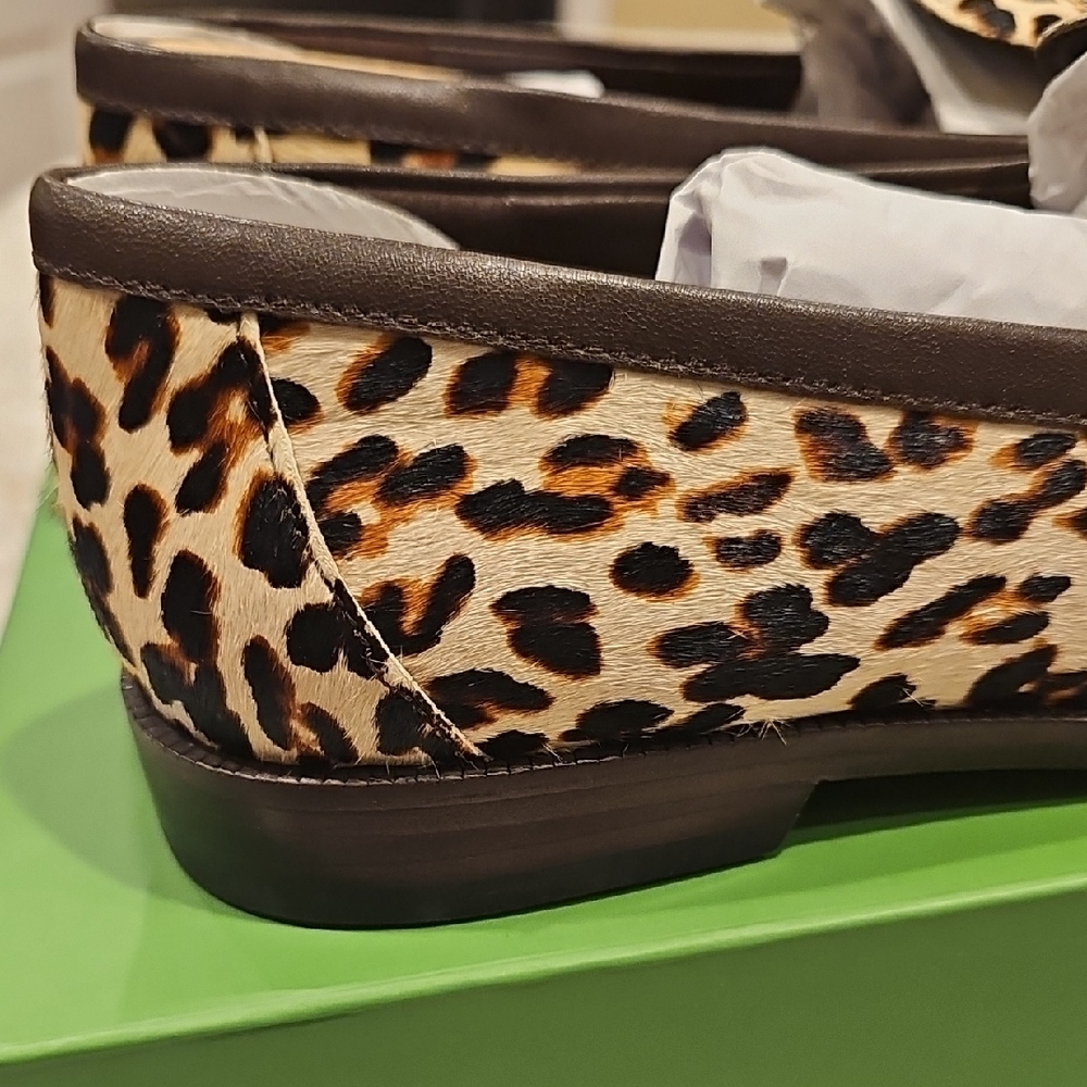 Kate Spade Animal Print Loafers with Bow - Picture 5 of 10